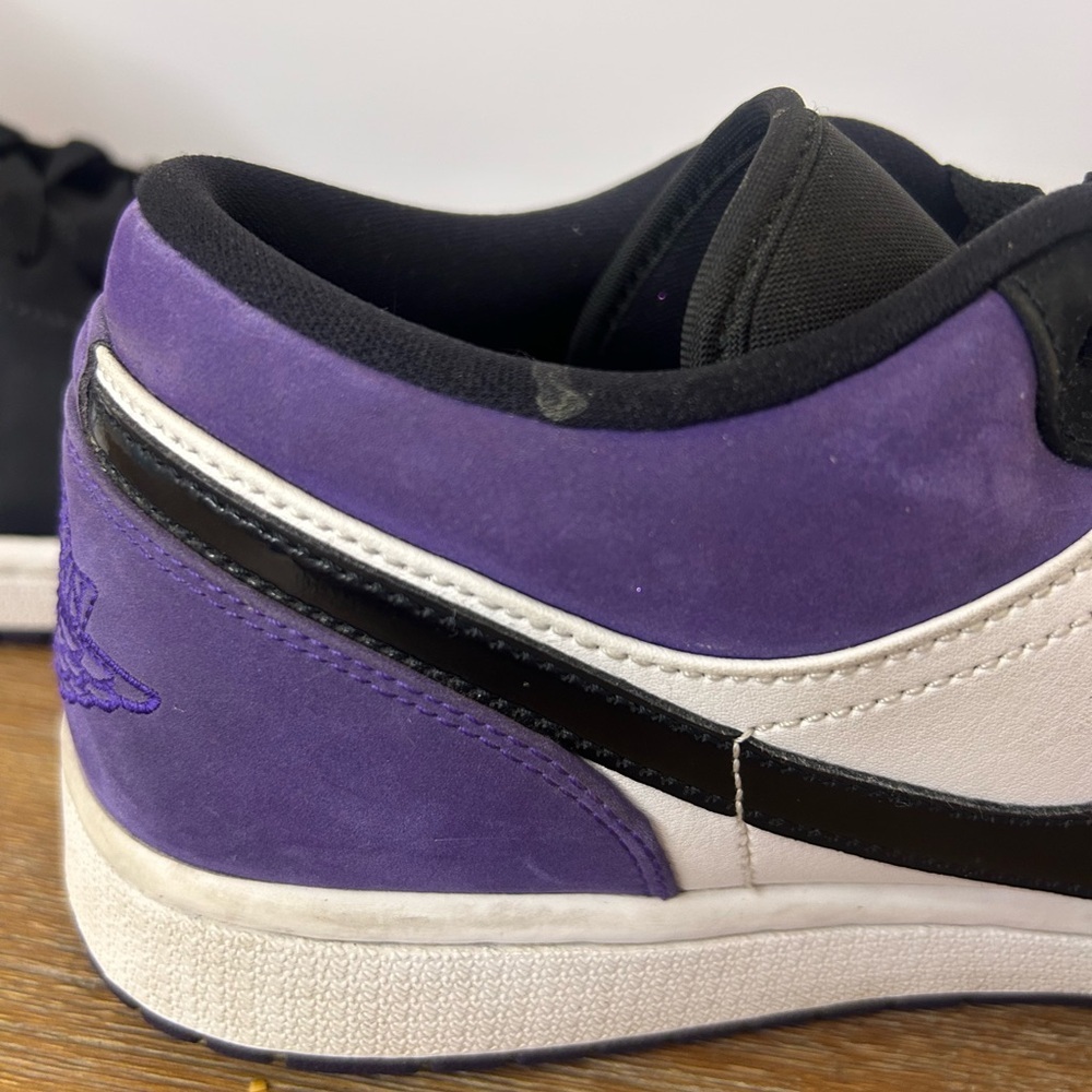 Air Jordan 1 Low Court Purple 553558-125; Size US Men’s 10.5 - Picture 5 of 12